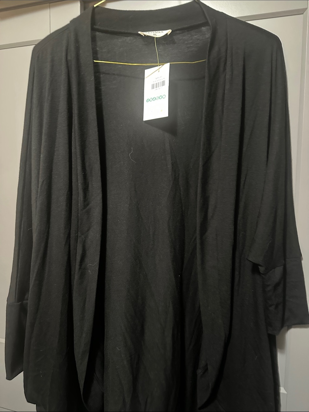 Zenana Outfitters Black Open Cardigan